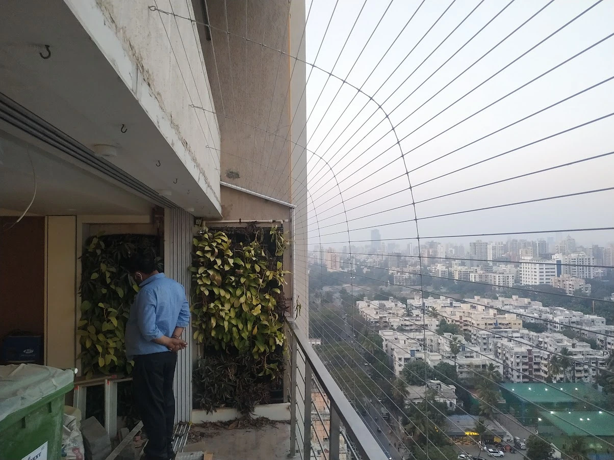 Commercial Invisible Grill Installation in Cyberabad Hyderabad